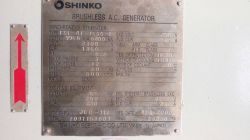 SHINKO 6200KW 60HZ 3300V 600RPM ALTERNATOR X 2